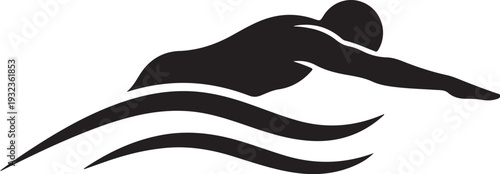 Vector swimming icon