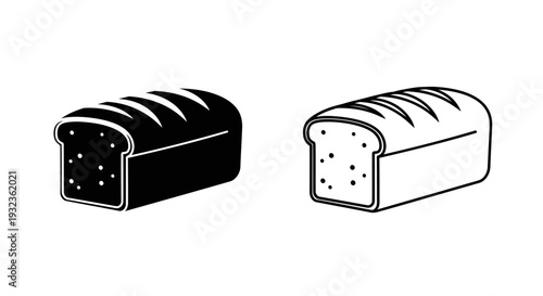 Bread loaf illustration Vector