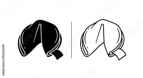 Fortune cookie design Vector