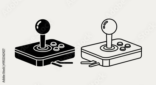 Retro game controller art Vector