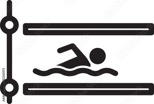 Vector swimming icon