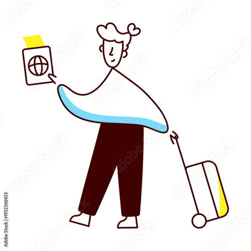 A hand drawn style illustration of tourist map
