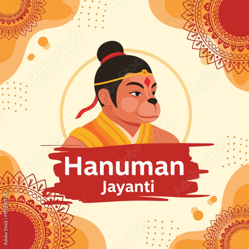 A festive illustration of a deity celebrating a traditional Indian holiday