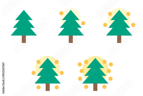 花粉飛散の量アイコンイラスト