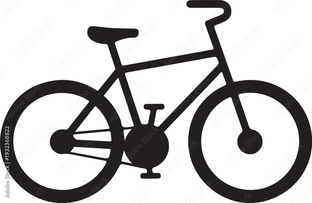 Fototapeta premium Bicycle icon bike vector symbol