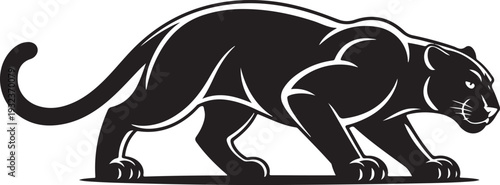 Black Panther Predator Cat Silhouette