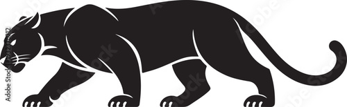 Black Panther Predator Cat Silhouette