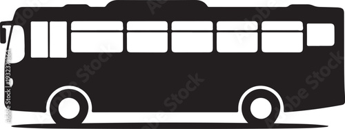 Bus icon on white background