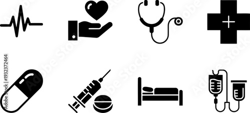 Healthcare icons for National Patient Recognition Week
