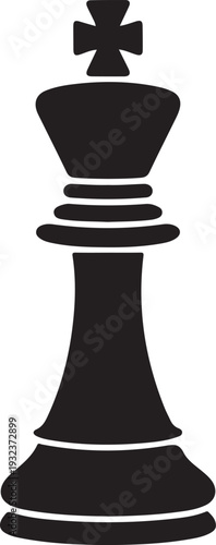 Chess king icon symbol vector
