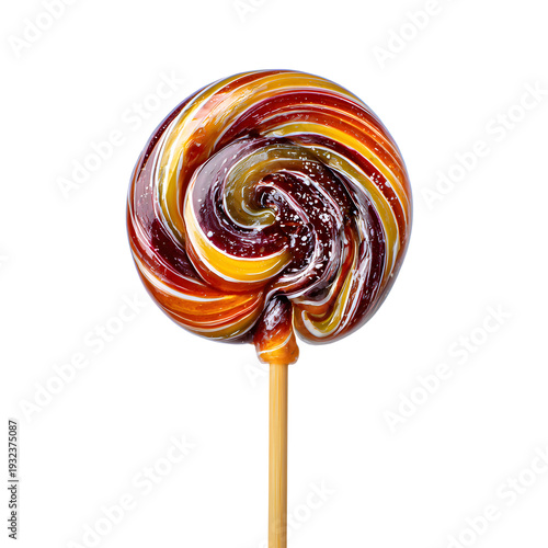 Elegant and Vibrant Swirl Lollipop in Dazzling Colors for Festive Projects