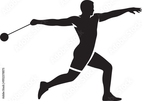 Hammer throw pictogram