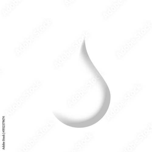  illustration of a water icon in white color with a transparent background