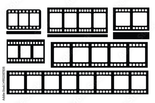 Film Strip Frame Border Vector Collection
