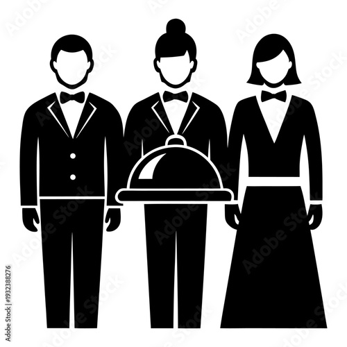 Customer Care in Hotel Industry Modern Flat Vector Design.