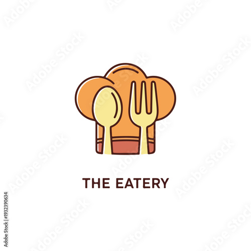 A stylized illustration of culinary elements for a dining establishment