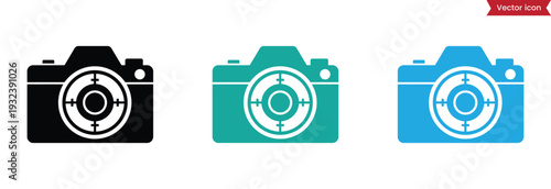 camera  vector  icon. Photo camera icons set. Photography symbol. Photographing sign. Isolated vector illustration on white background.