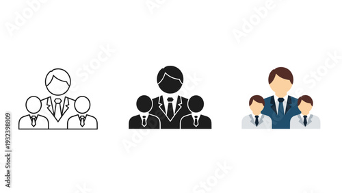 Business team collaboration and management concept Vector
