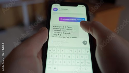 Using an AI assistant on your smartphone to create a training plan