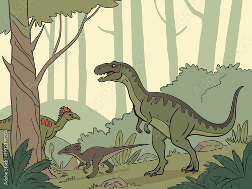 dinosaur vector illustration