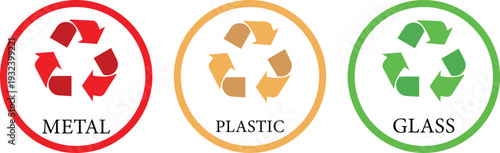 Recycle icon set collection group, eco recycling symbol arrow loop, environmental conservation sign, sustainability logo, green waste management emblem, circular reuse reduce concept vector.
