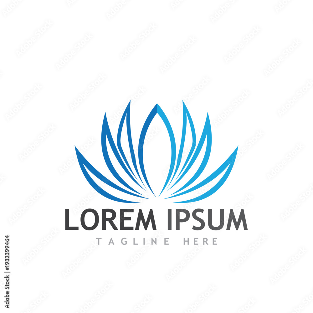 Obraz premium Artistic Organic Flower Symbol Vector