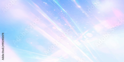 Abstract Light Rays: Captivating display of abstract light rays, with soft pastel hues and ethereal glow, evokes feelings of serenity and wonder. A perfect visual for artistic projects and designs.