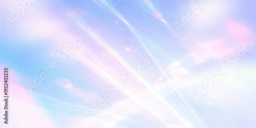 Celestial Rays of Light: Abstract composition of ethereal light streams and flares, creating a serene and otherworldly atmosphere. 