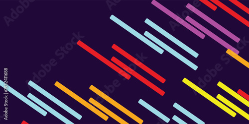 Animation of start text over neon lines on black background. Retro future and digital interface concept digitally generated video.