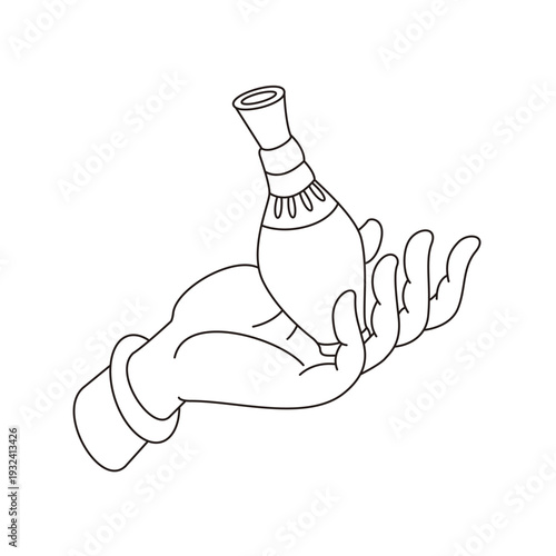 This is illustrations of hand gestures and Buddha’s hand motifs, designed as symbols, emblems, and logos, suitable for media publications, teahouse décor, and gift package	