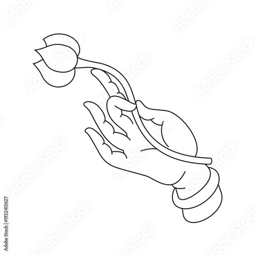 This is illustrations of hand gestures and Buddha’s hand motifs, designed as symbols, emblems, and logos, suitable for media publications, teahouse décor, and gift package	