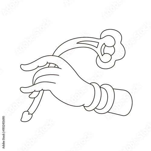 This is illustrations of hand gestures and Buddha’s hand motifs, designed as symbols, emblems, and logos, suitable for media publications, teahouse décor, and gift package	