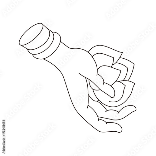 This is illustrations of hand gestures and Buddha’s hand motifs, designed as symbols, emblems, and logos, suitable for media publications, teahouse décor, and gift package	