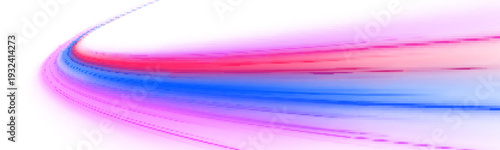 Vibrant neon light trails intertwine dynamically, forming a radiant high-speed path. Glowing edges amplify motion and energy. Perfect for modern and futuristic graphics. PNG