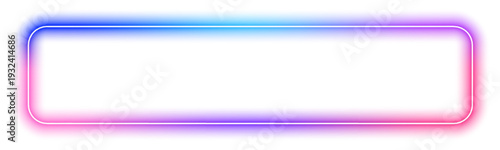 Bright gradient glowing square frame with smooth illumination and luminous halo, ideal for abstract digital backgrounds and creative layouts. vector