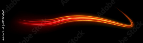 Multicolor glowing arcs stretch into the horizon with vivid motion blur. Radiant edges amplify velocity and energy. A striking high-speed background. vector