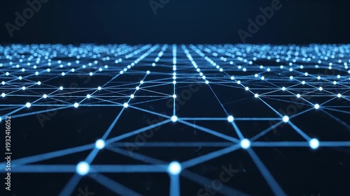 Wallpaper Mural Abstract Blue Digital Network Background Motion Torontodigital.ca