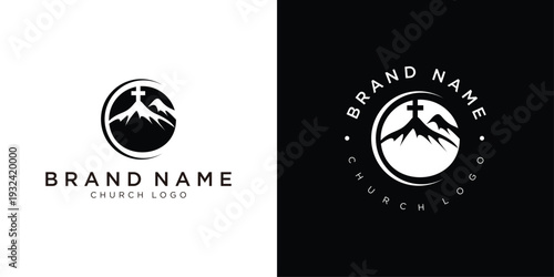 Christian Church Logo Vector – Spiritual Community Emblem Design