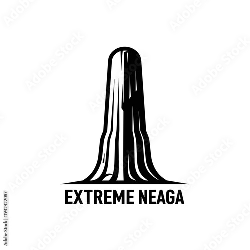 Minimalist Logo Design of a Sequoia Tree Silhouette