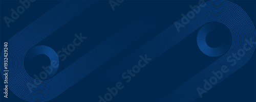  Flowing dark blue curve shape with soft gradient vector abstract background, relaxing and tranquil art, modern illustration.