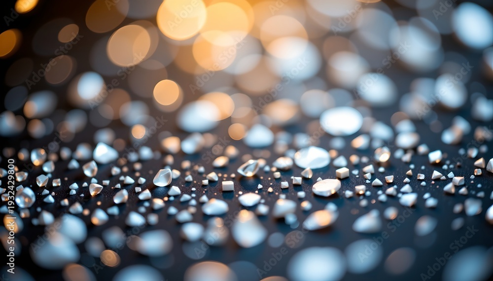 Fototapeta premium Shimmering Particles Soft Light with Dark Background