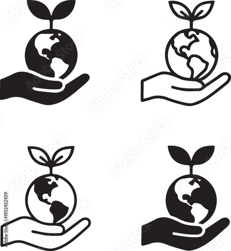 Isolated Save Earth Eco, Save Earth Eco icon, Save Earth Eco vector, green planet protection, environmental awareness, climate change education campaign