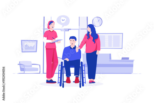 Health Insurance Flat Illustration Concept Vector