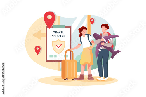 Family Insurance Planning and Financial Security Illustration