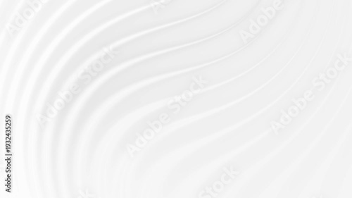 Abstract flowing white background. Seamless looping curve line waves animation.