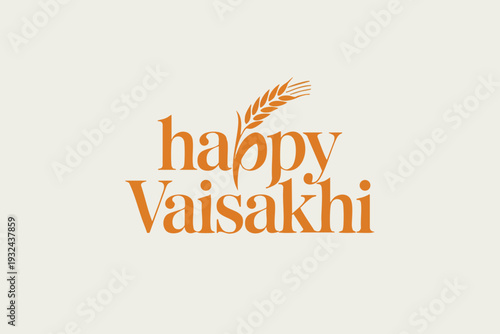 Happy Vaisakhi Typography & Punjabi Festival Illustration Design