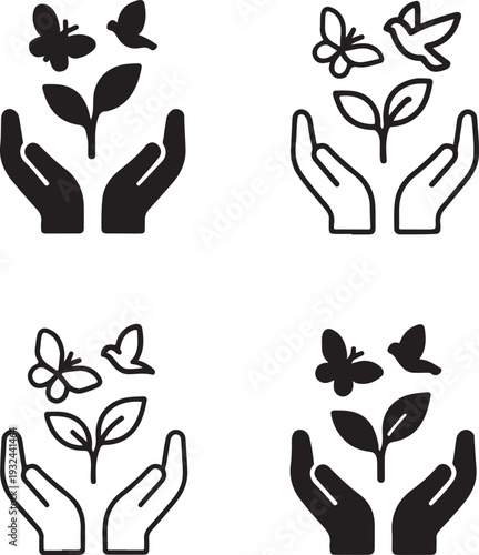 Isolated Biodiversity Conservation, Biodiversity Conservation icon, Biodiversity Conservation vector, ecosystem protection, nature conservation campaign, environmental awareness