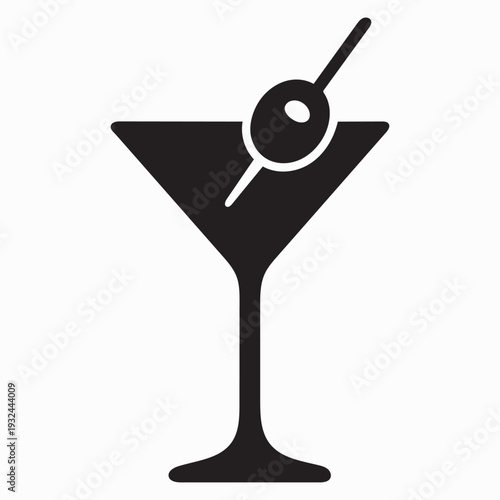 Martini Cocktail Glass Icon