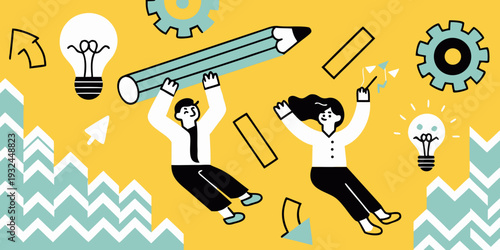 Celebrating innovative ideas with teamwork and creative problem solving