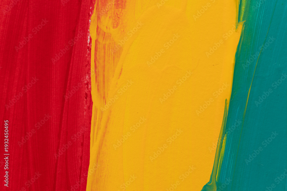 Naklejka premium カラフルな色の絵の具で塗られた背景 